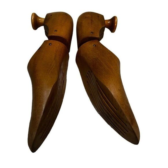 Vintage Wooden Shoe Tree Set Mens - Picture 5 of 10